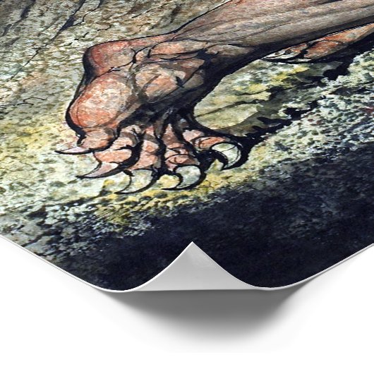 William Blake Nebuchadnezzar Poster (Ecke)