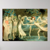 William Blake Oberon, Titania und Puck mit Fairie Poster (Vorne)