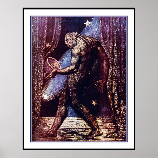 William Blake Poster: Geist einer Flea Poster (Vorne)