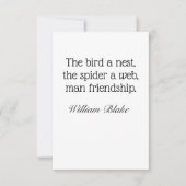 William Blake Quote Friendship Karte (Vorderseite)