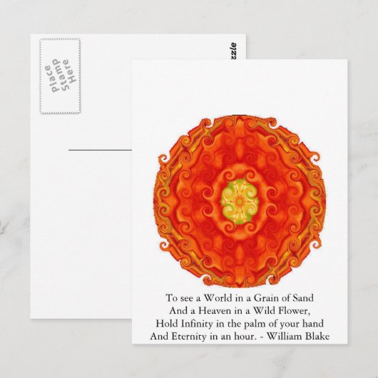 William Blake Quote Postkarte (Vorne/Hinten)