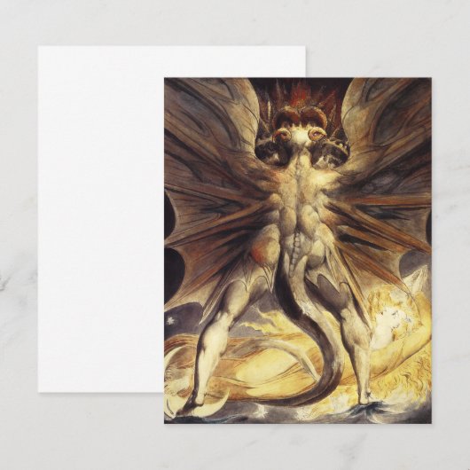 William Blake Red Dragon Einladungen (Vorne/Hinten)