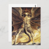 William Blake Red Dragon Postcard Postkarte (Vorne/Hinten)