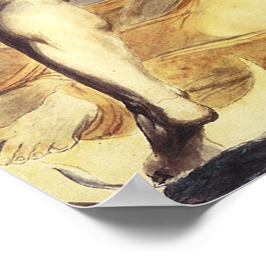 William Blake Red Dragon Poster (Ecke)