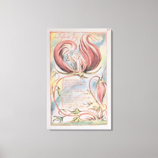 William Blake | Songs of Innocence; Säugling Joy, Leinwanddruck (Vorderseite)