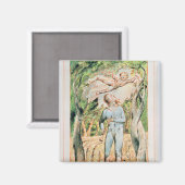 William Blake | Songs of Innocence; "the Piper" , Magnet (Vorderseite/Rückseite)