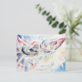 William Blake St Peter und St James mit Dante Postkarte (Stehend Vorderseite)