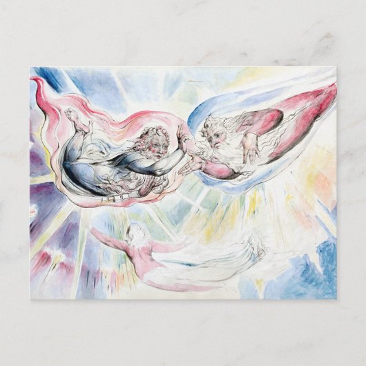 William Blake St Peter und St James mit Dante Postkarte (Vorderseite)