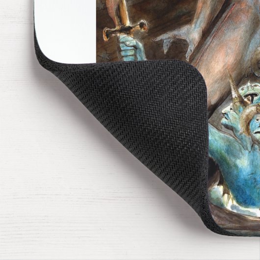 William Blake The Great Red Dragon and Beast Mousepad (Ecke)