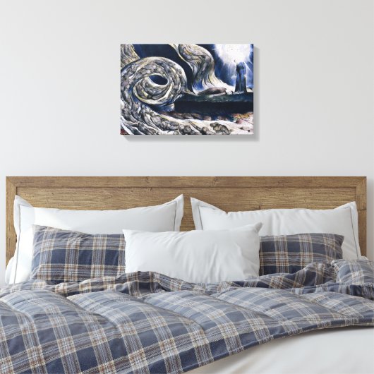 William Blake The Lovers Whirlwind Canvas Print Leinwanddruck (Insitu (Schlafzimmer))