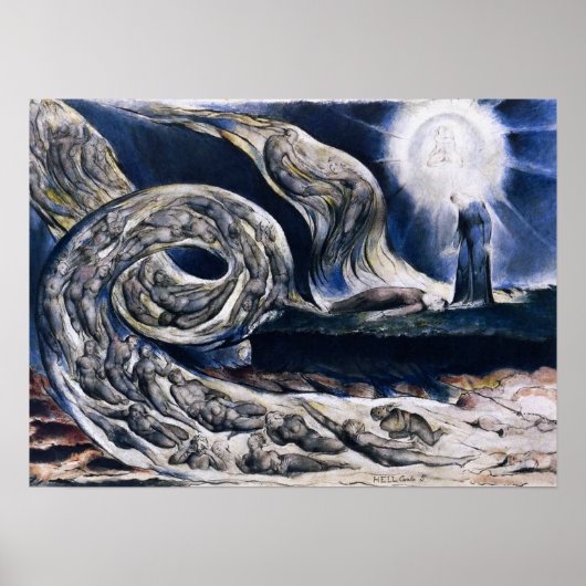 William Blake The Lovers Whirlwind Poster (Vorne)