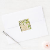 William Blake The Sick Rose, from Songs of Innoc Quadratischer Aufkleber (Umschlag)