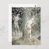 William Blake The Versuchung and Fall of Eve Postkarte (Vorne/Hinten)