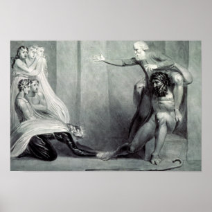 William Blake   Tiriel, getragen zurück zu dem Poster