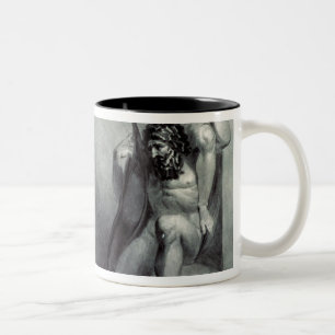 William Blake Tiriel, getragen zurück zu dem Zweifarbige Tasse