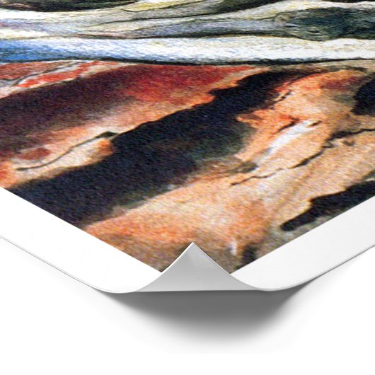 William Blake über den Wirbelwind der Liebhaber Poster (Ecke)