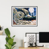 William Blake über den Wirbelwind der Liebhaber Poster (Heimbüro)