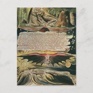 William Blake   "Und man trat vor" Postkarte
