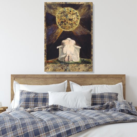 William Blake Urizen CC0487 Leinwanddruck (Insitu (Schlafzimmer))