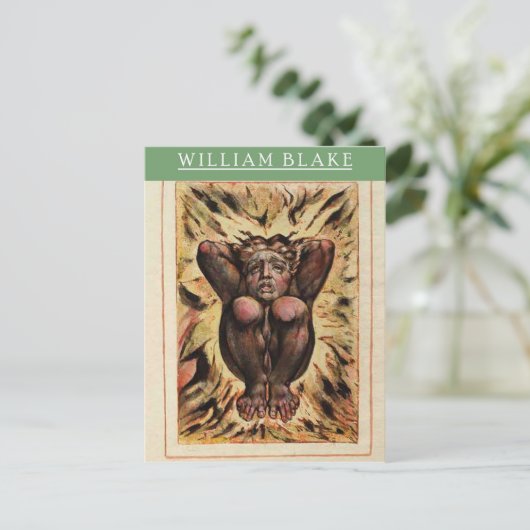 William Blake Urizen Postcard Postkarte (Stehend Vorderseite)