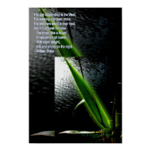 William Blake Zitat-Poster "Stumme Freude"