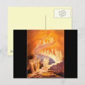 William Blake's Jacob's Ladder Postkarte (Vorne/Hinten)
