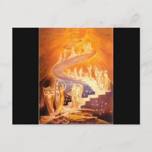 William Blake's Jacob's Ladder Postkarte (Vorderseite)