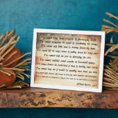 William Boetcker Zitat Fotoplatte (Seite)