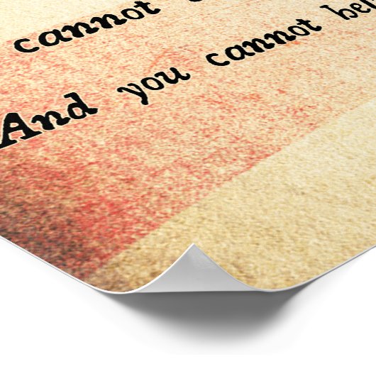 William Boetcker Zitat Poster (Ecke)