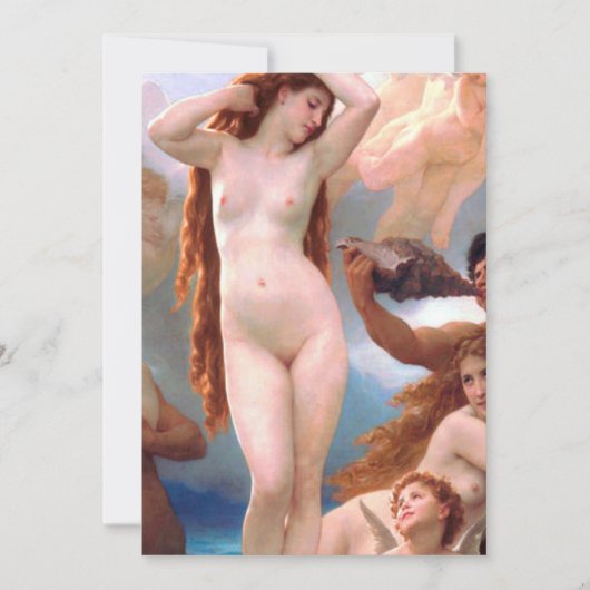William Bouguereau - Die Geburt der Venus 1879 Einladung (Vorderseite)