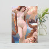 William Bouguereau - Die Geburt der Venus 1879 Einladung (Stehend Vorderseite)