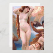 William Bouguereau - Die Geburt der Venus 1879 Einladung (Vorne/Hinten)