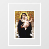 William Bouguereau Jungfrau and Child Fensteraufkleber (Blatt)
