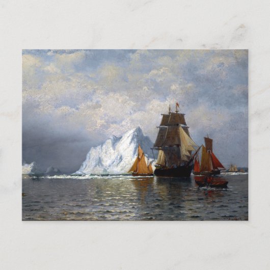 William Bradford Whaler und Fischereifahrzeuge Postkarte (Vorderseite)
