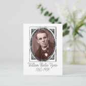 William Butler Yeats Postkarte (Stehend Vorderseite)