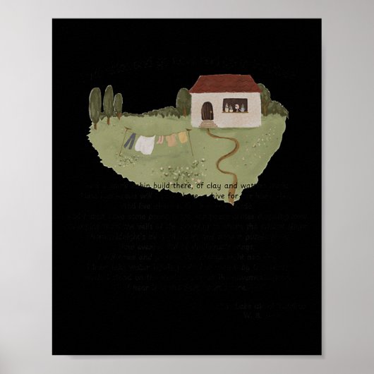 William Butler Yeats W.b. Yeats Etry Innis Em Gift Poster (Vorne)