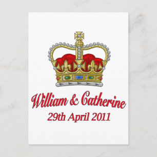 William & Catherine 29. April 2011 Postkarte