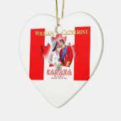 William & Catherine Canada Royal Tour Keramik Ornament (Links)