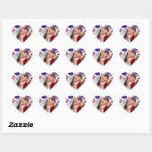 William & Catherine Royal Wedding Kiss Stickers (Blatt)