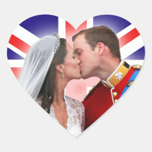 William & Catherine Royal Wedding Kiss Stickers