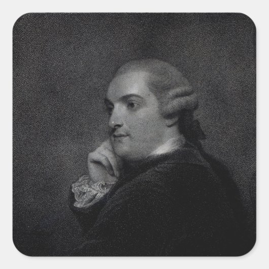 William Cavendish- Bentinck Quadratischer Aufkleber (Vorderseite)
