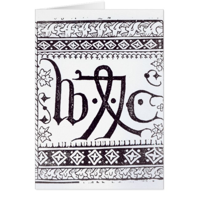 William Caxtons Druck-Kennzeichen (Vorne)