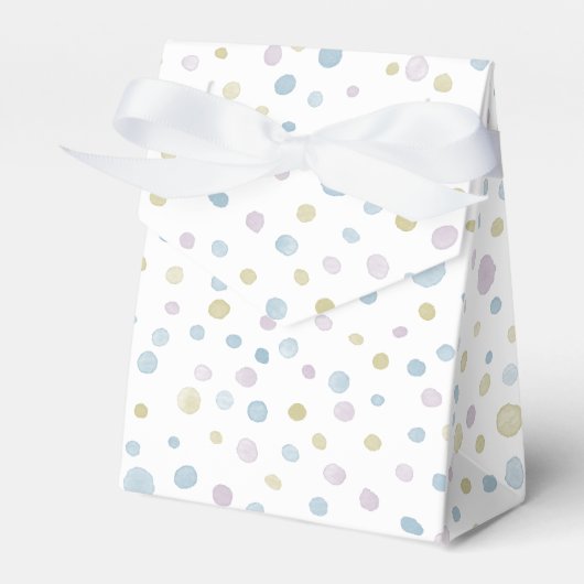 William Confetti Watercolor Dots Favor Box Geschenkschachtel (Vorderseite)