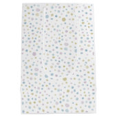William Confetti Watercolor Dots Geschenktasche Mittlere Geschenktüte (Rückseite)