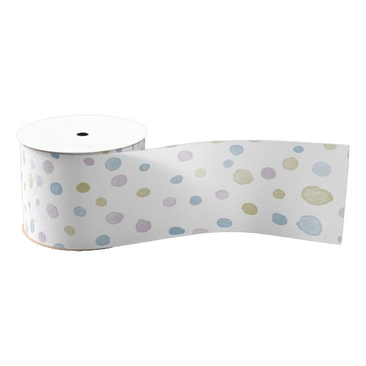 William Confetti Watercolor Dots Ribbon Ripsband (Spule)