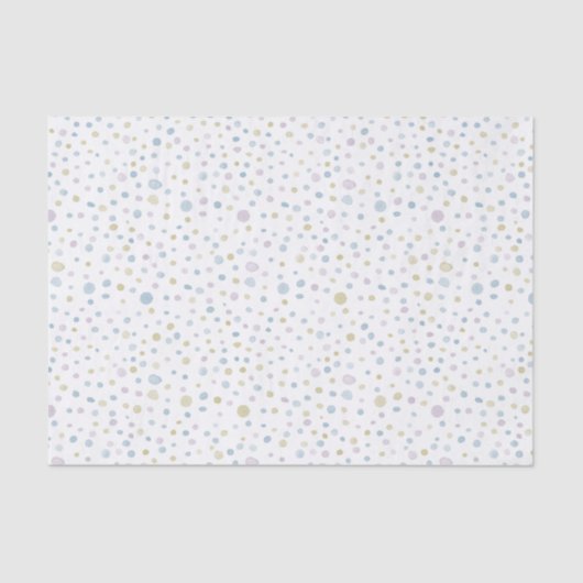 William Confetti Watercolor Dots Tissue Paper Seidenpapier (Vorderseite)