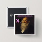 William Cullen Bryant Blume Gedicht Button (Vorne & Hinten)