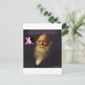 William Cullen Bryant Blume Gedicht Postkarte (Stehend Vorderseite)