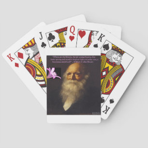 William Cullen Bryant Blumen-Gedicht Spielkarten