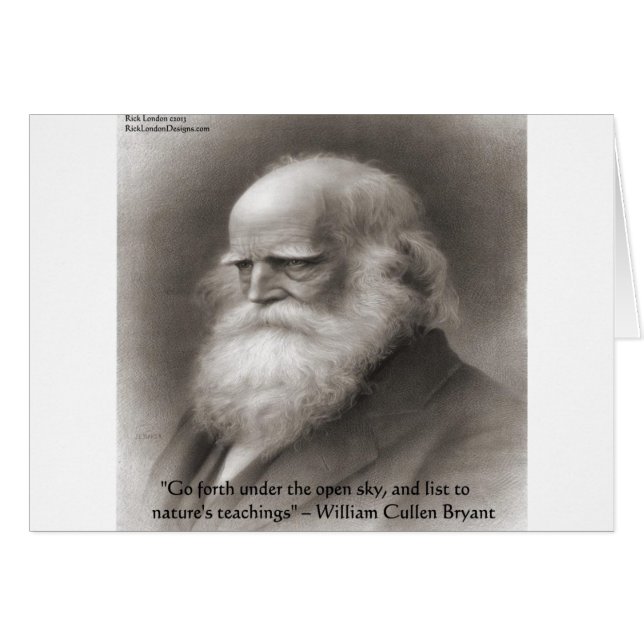 William Cullen Bryant & Nature Zitat (Vorderseite (Horizontal))